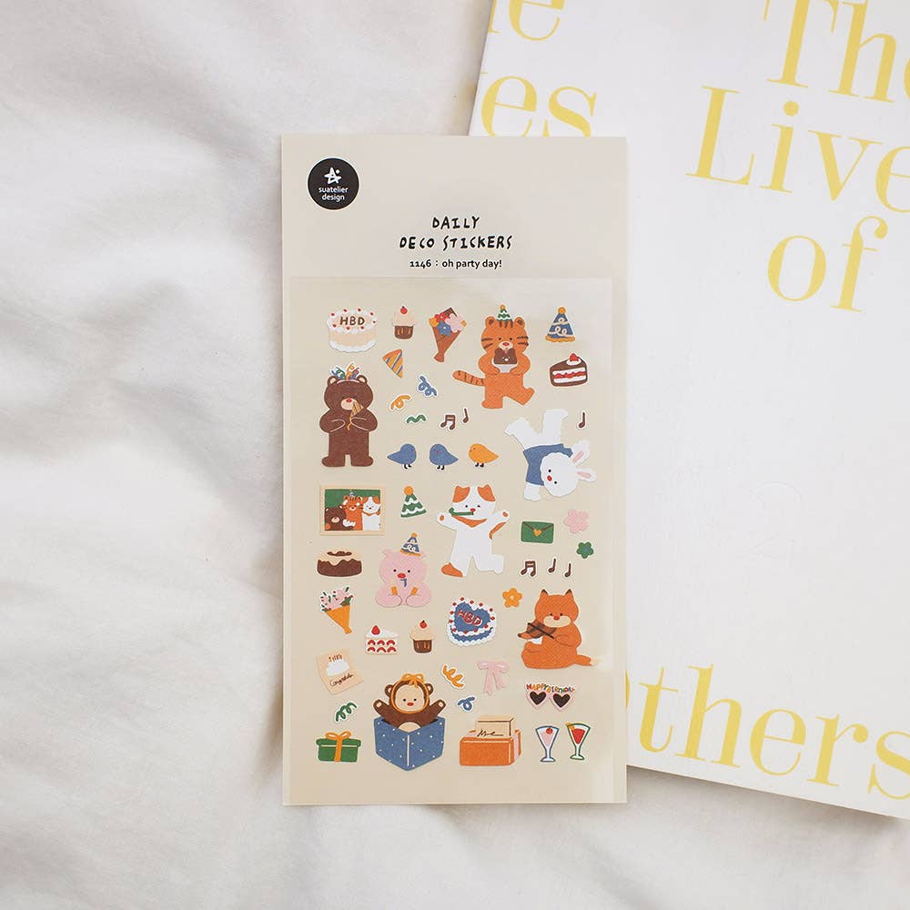 Suatelier Sticker Sheet - Oh Party Day!