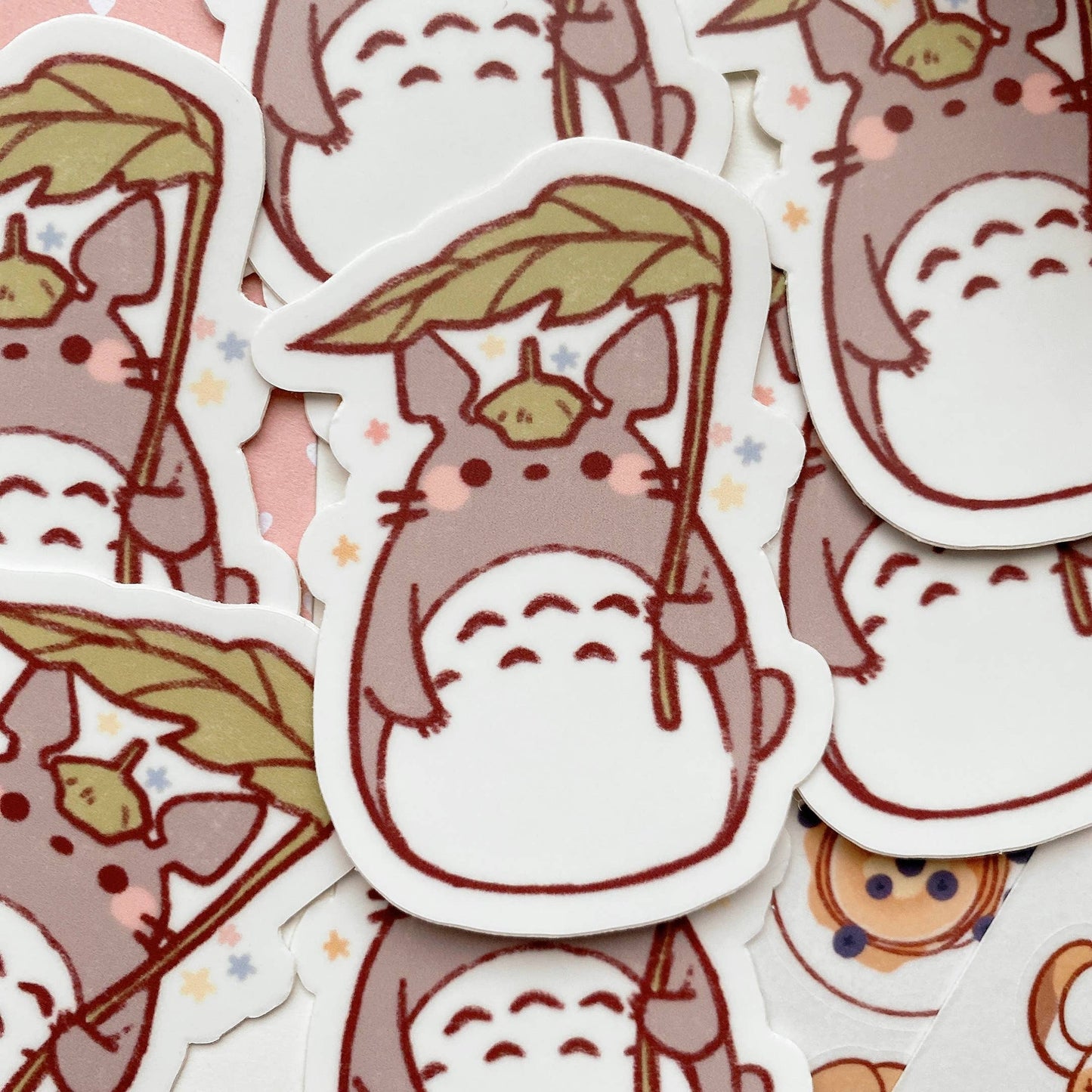 Cherry Rabbit Vinyl Die Cut Sticker - Studio Ghibli: Totoro