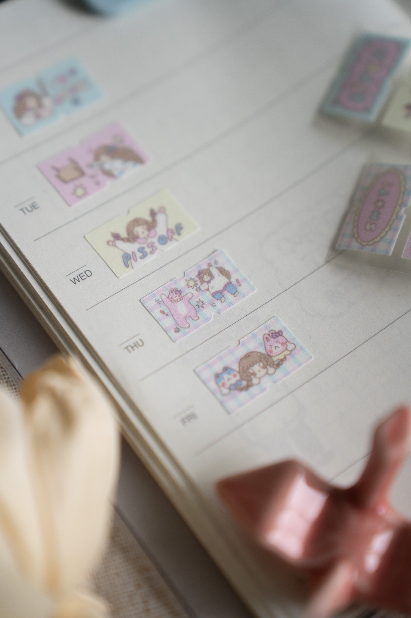 Sho Little Happiness x Artsy Jadey Label Stickers - Angry Besties