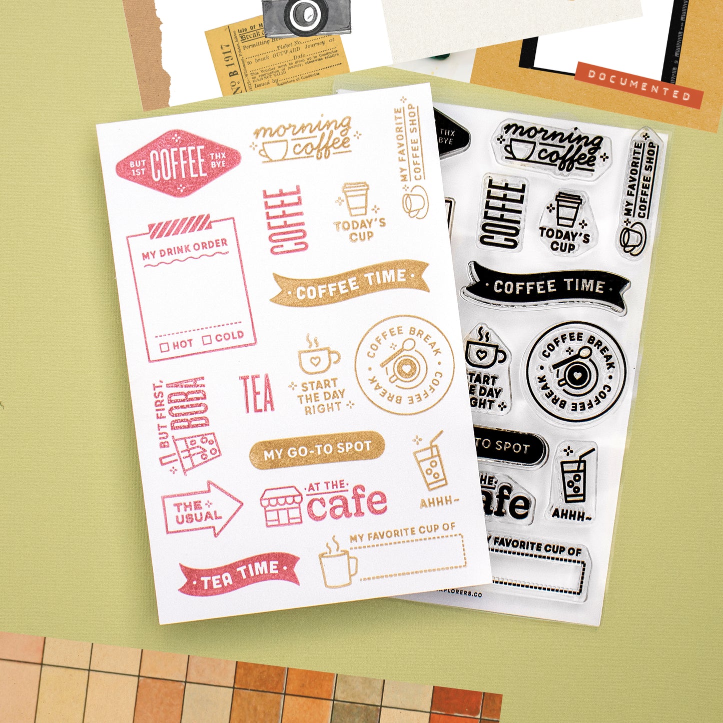 Everyday Explorers Co. Clear Stamps - At The Cafe