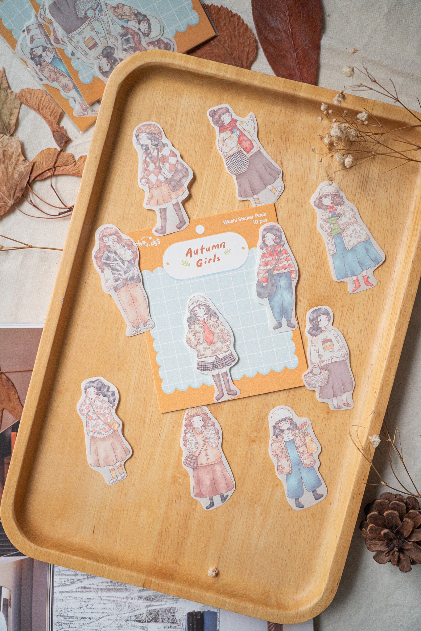 Sho Little Happiness Flake Stickers - Autumn Girls