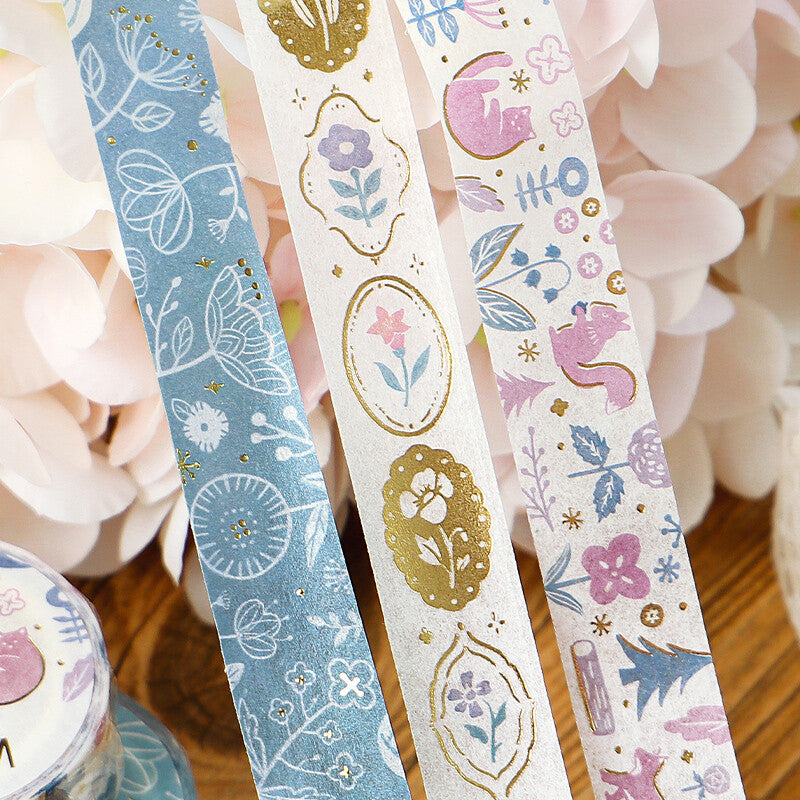 BGM Flowering Plants Washi Tape - Flower Brooch