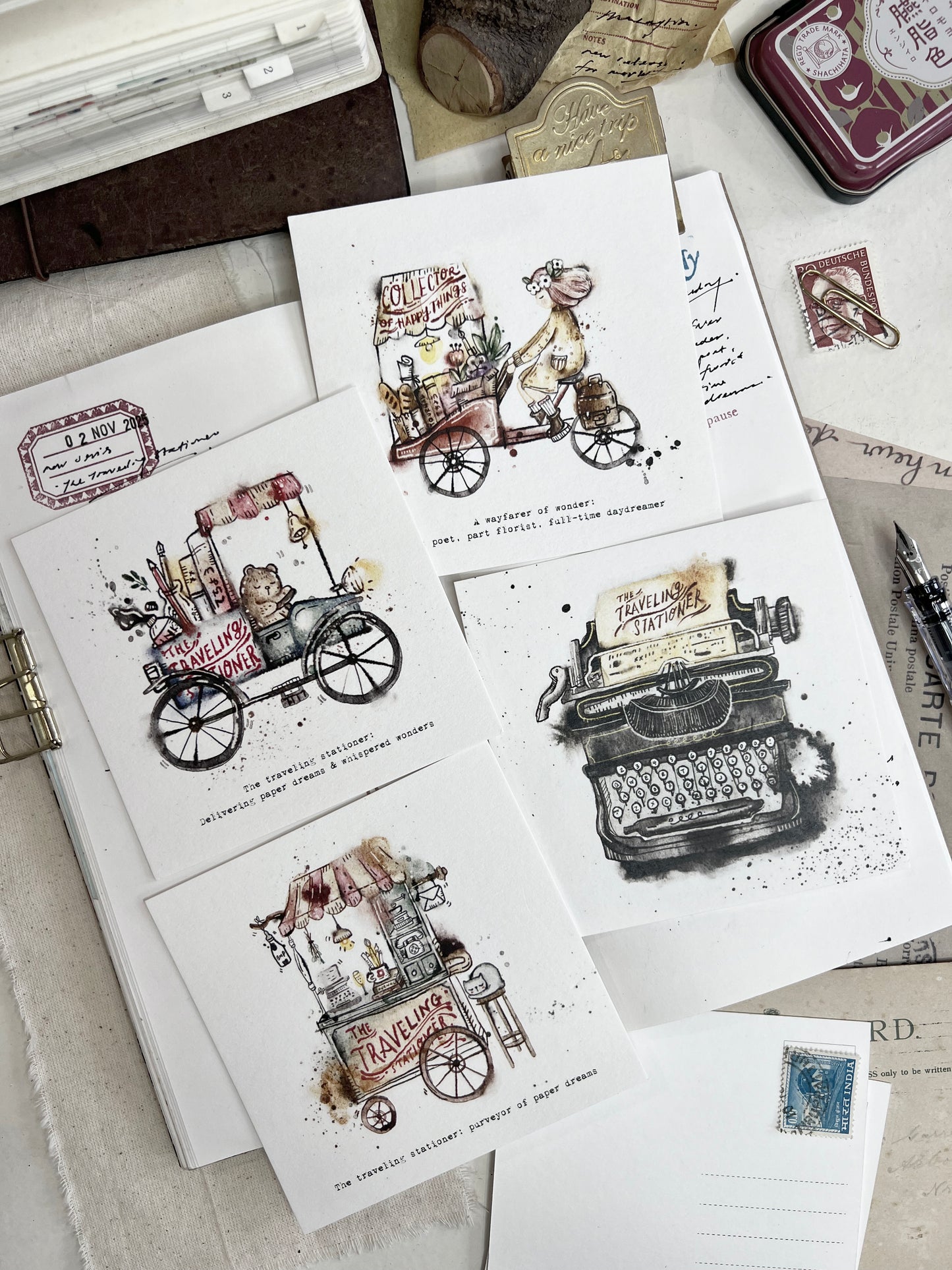 Black Milk Project Postcard - Traveling Stationer: Typewriter