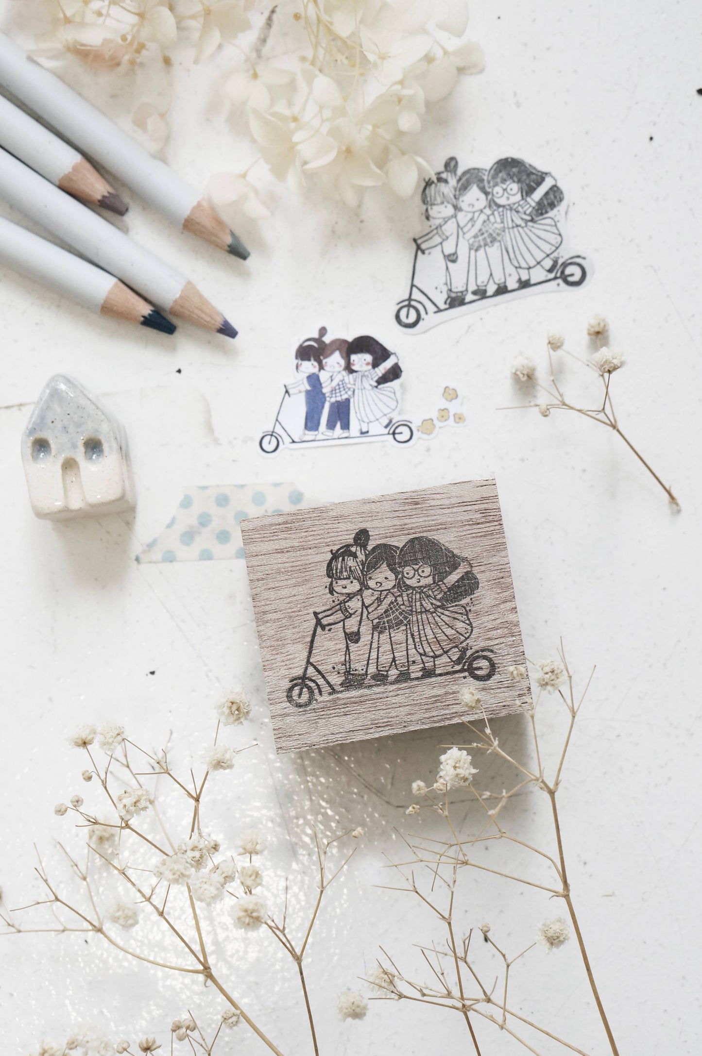 Black Milk Project Rubber Stamp - BFF Series: Scooter