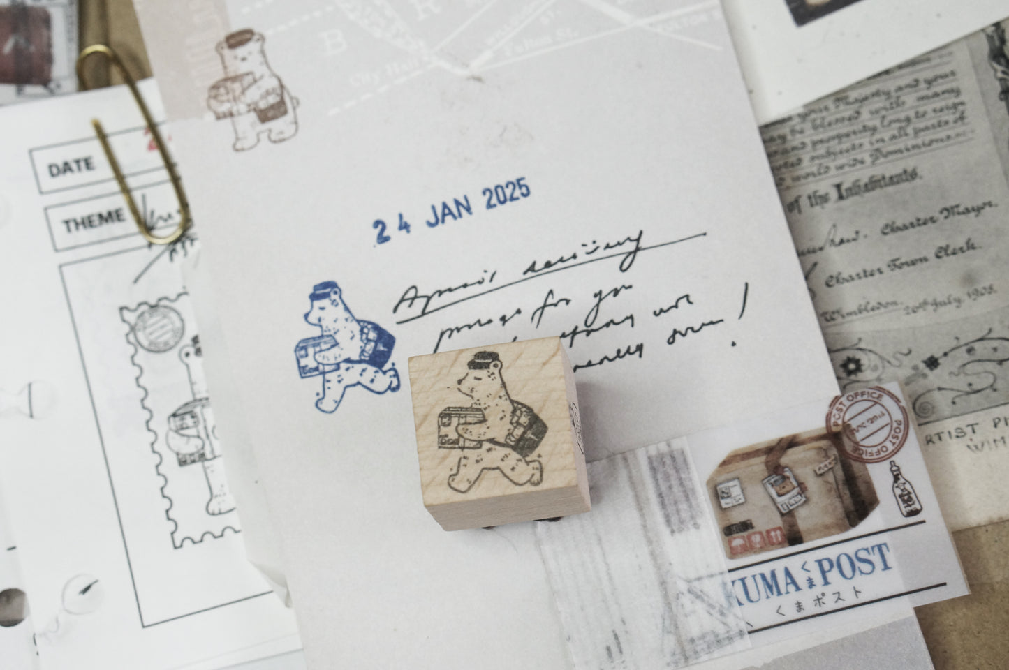 Black Milk Project Rubber Stamp - Kuma Post Series: Mini Kuma Post