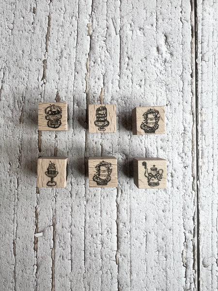 Black Milk Project Rubber Stamp - Notes In The Night: Midnight Patisserie (Mini Set of 6)