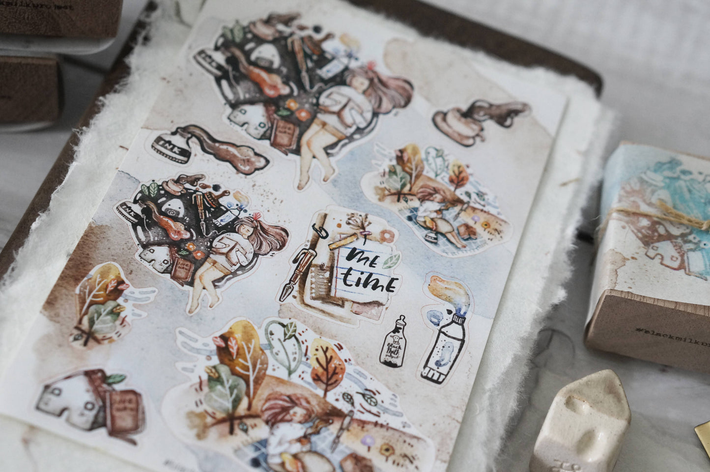 Black Milk Project Sticker Sheet - Me Time