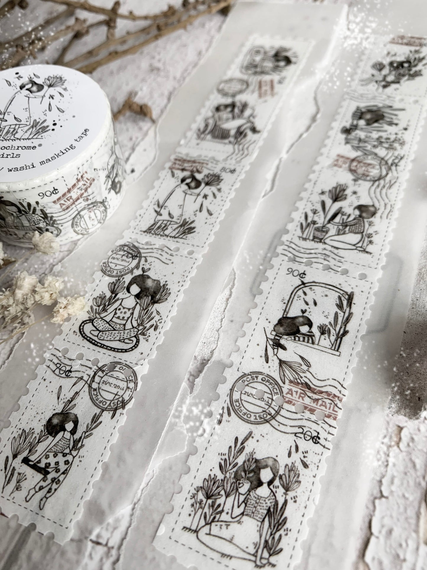 Black Milk Project Washi Tape - Monochrome Girls