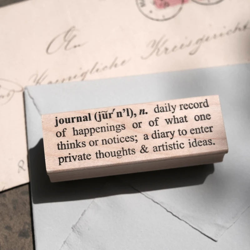 Catslife Press Rubber Stamp - Journal Definition (Destash)