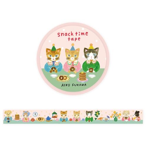 Cozyca x Aiko Fukawa Washi Tape - Snack Time
