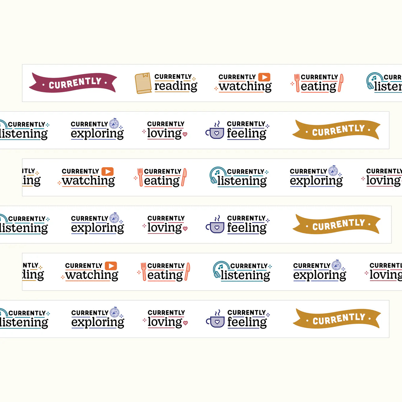 Everyday Explorers Co. Washi Tape - Currently