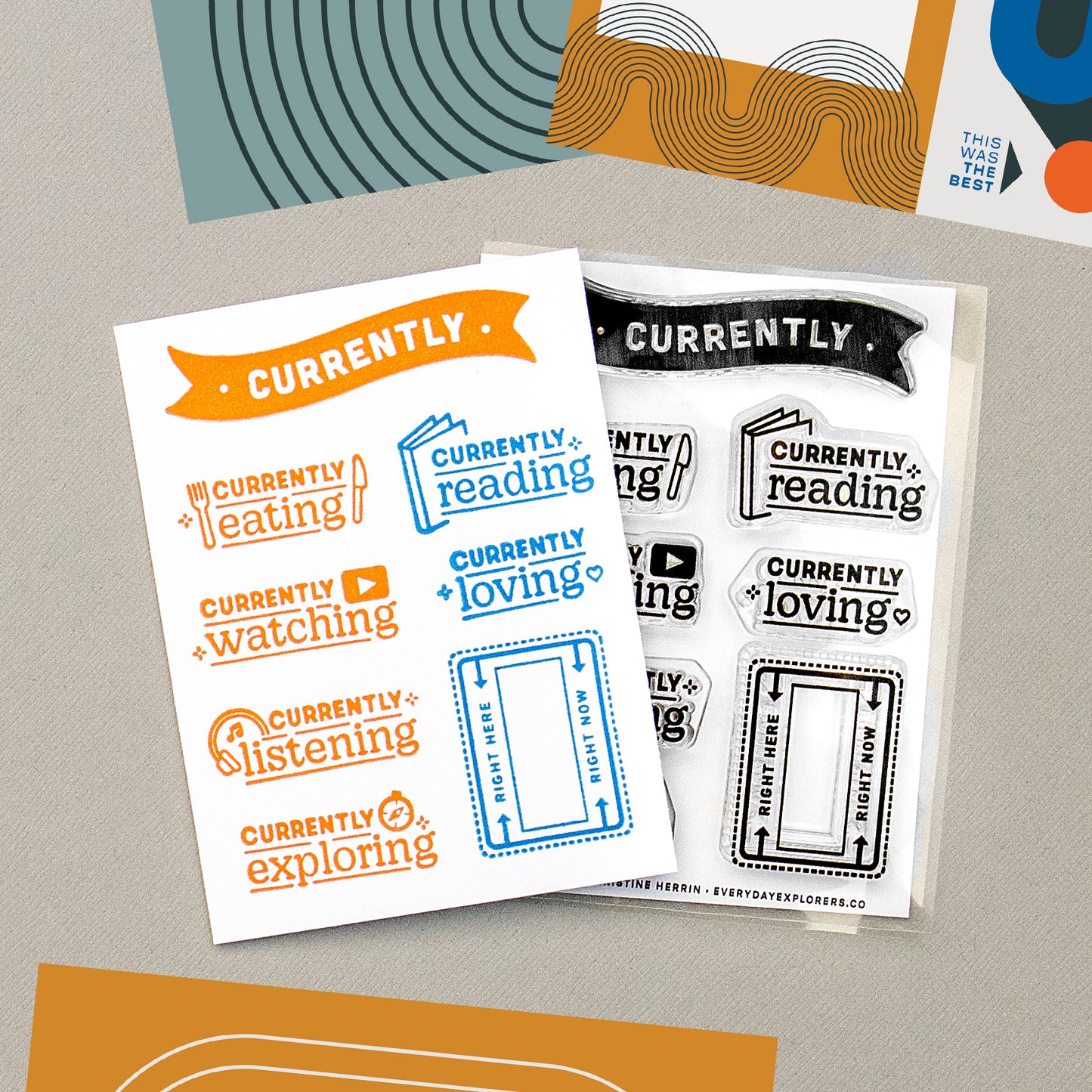 Everyday Explorers Co. Clear Stamps - Currently Mini