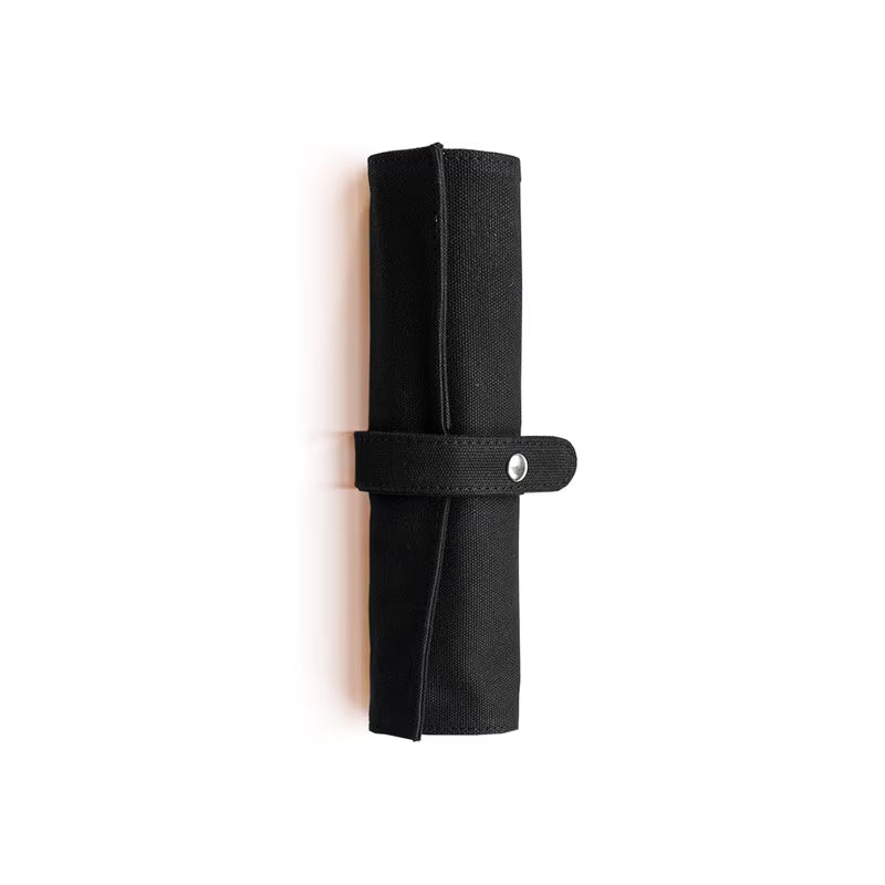 Delfonics Canvas Roll Pencil Case - Black