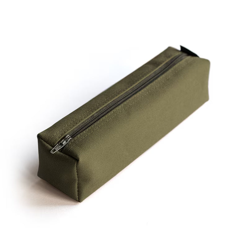 Delfonics Marek Canvas Box Pencil Case - Olive
