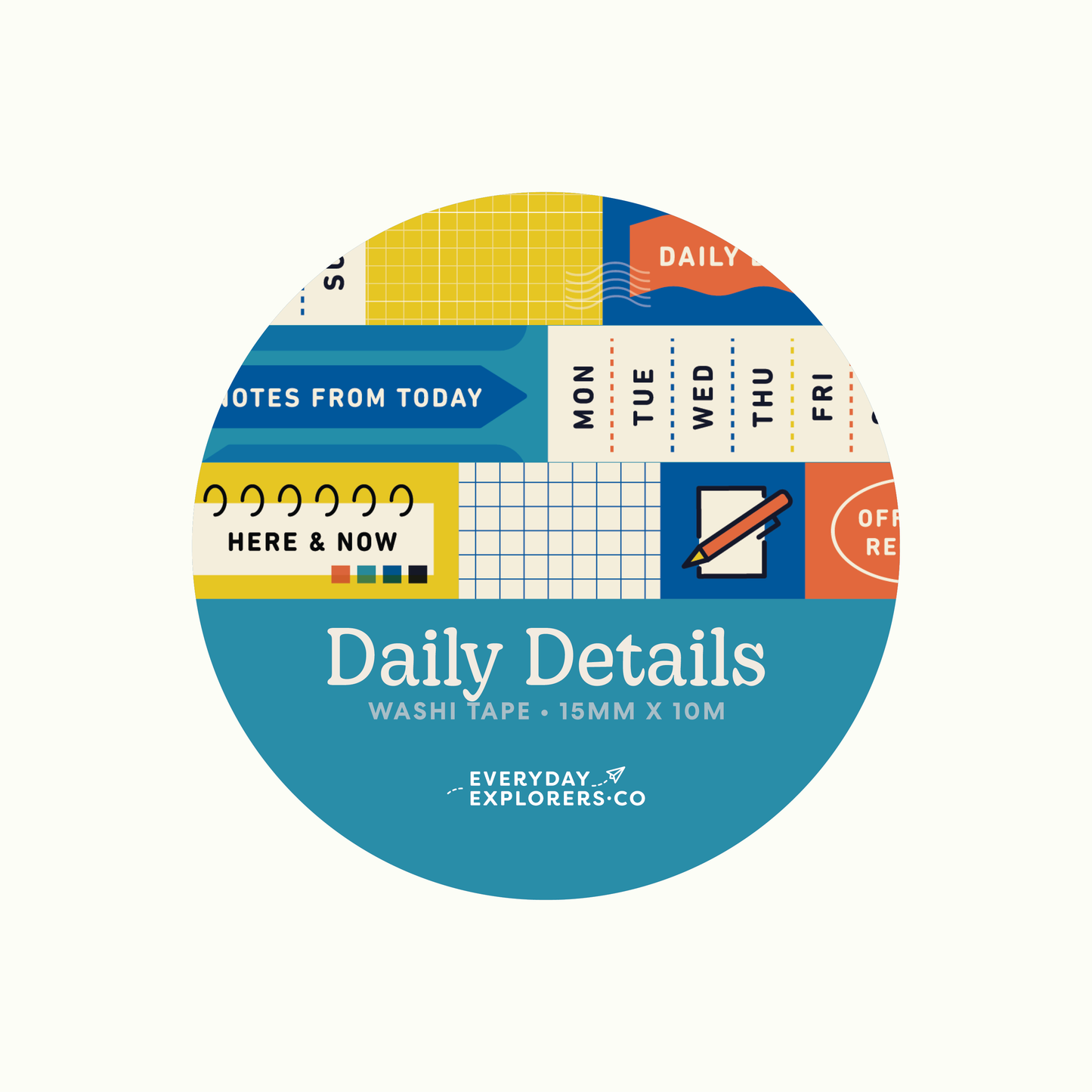 Everyday Explorers Co. Washi Tape - Daily Details