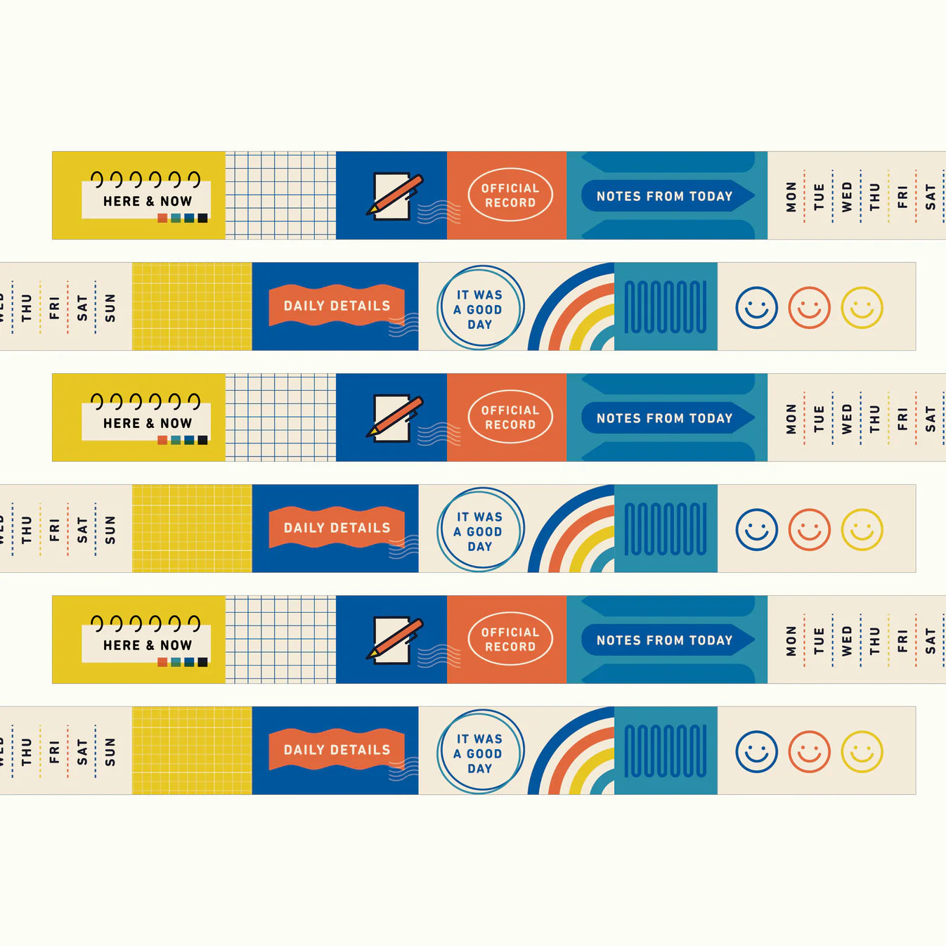 Everyday Explorers Co. Washi Tape - Daily Details