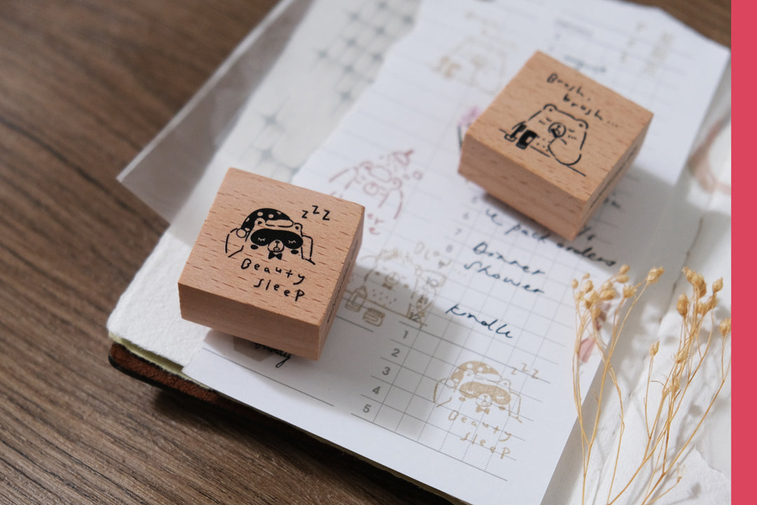 Eileen Tai Rubber Stamp | Beary Ordinary Days - Beauty Sleep
