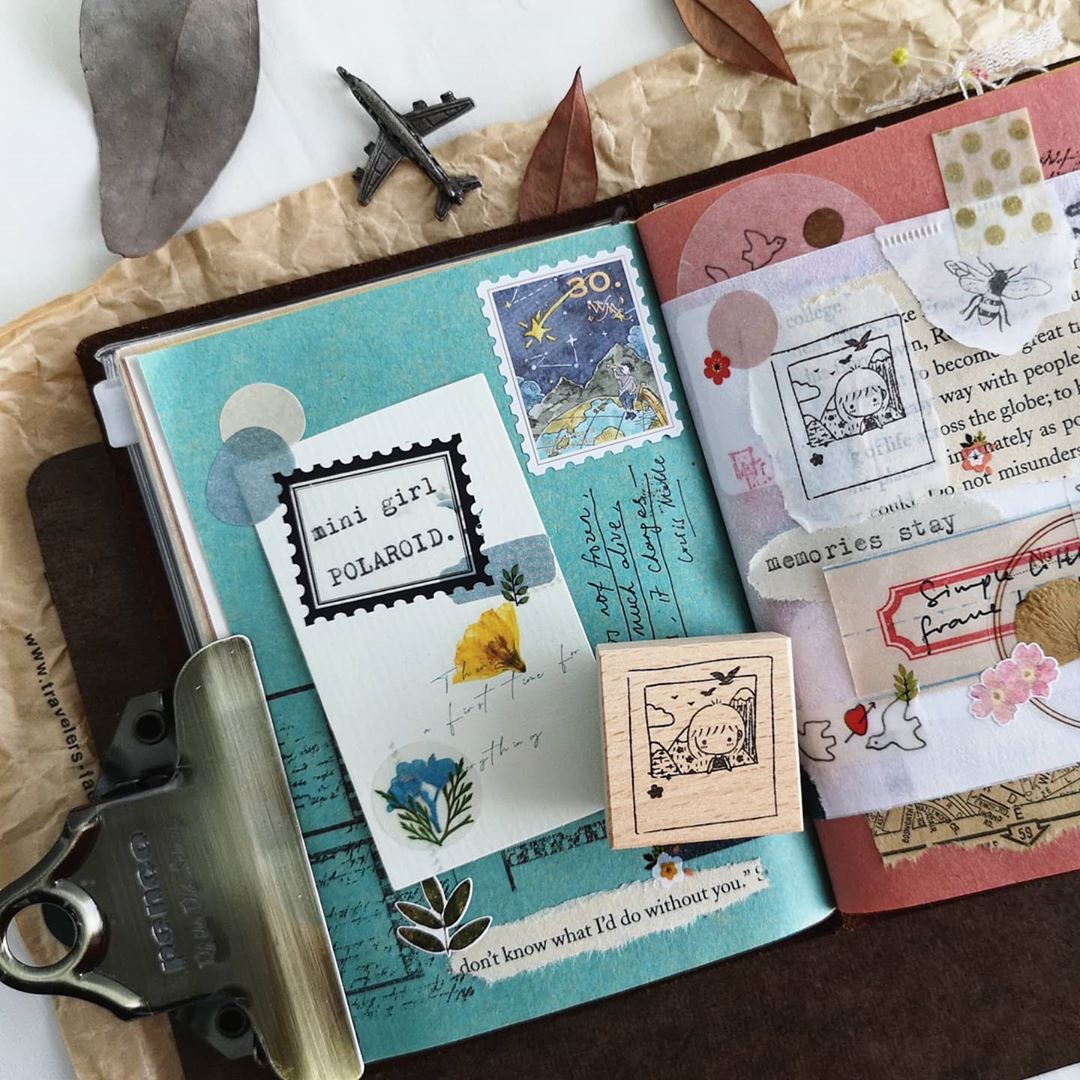 Eileen Tai Rubber Stamp | Mini Girls: Travel - Memories