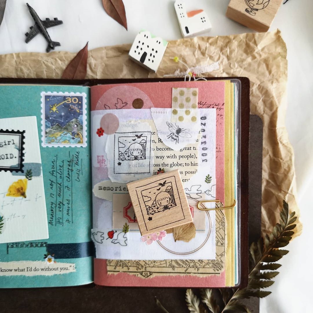 Eileen Tai Rubber Stamp | Mini Girls: Travel - Memories