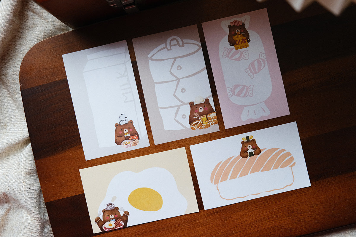 Eileen Tai Memo Pad | Foodie Bears Series - Version 2.0