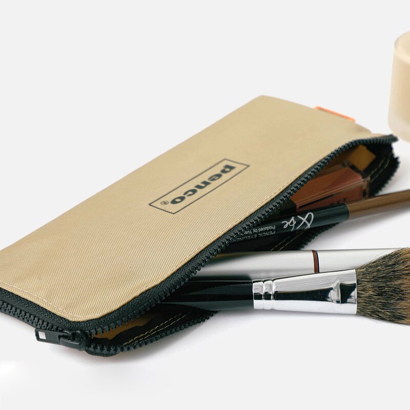 Penco Flat Pen Case - Beige