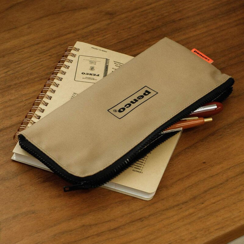 Penco Flat Pen Case - Beige