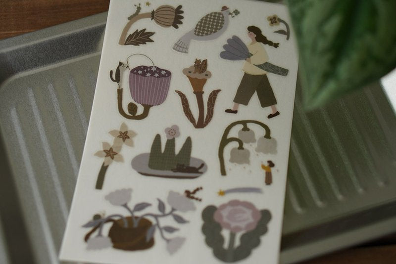Ivy Snow Transfer Sticker Sheet - Pastoral Poetry