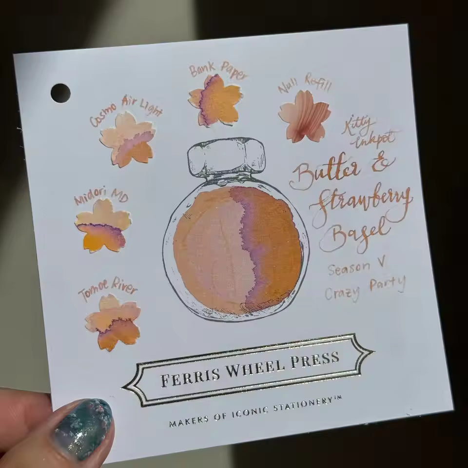 Kitty Inkpot Ink - Butter and Strawberry Bagel