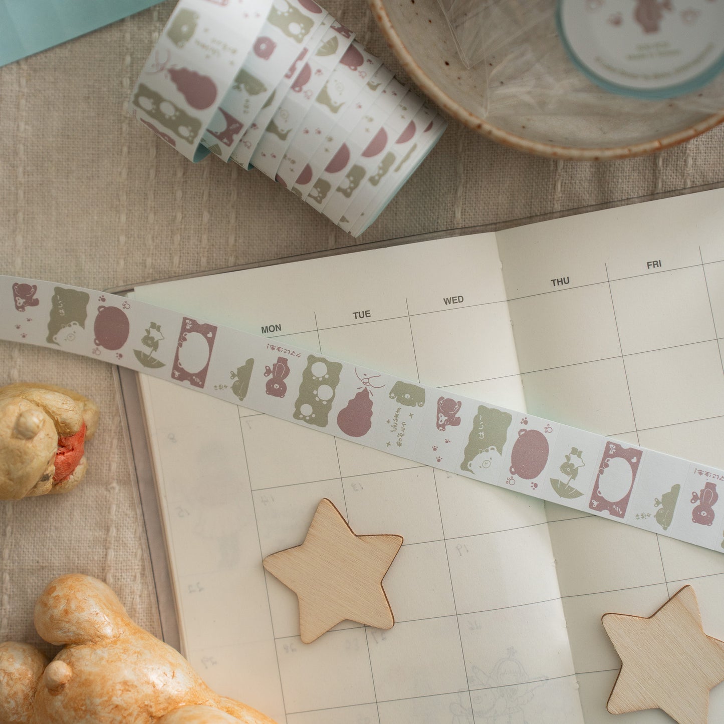 Sho Little Happiness Label Stickers - Kuma (Bear)