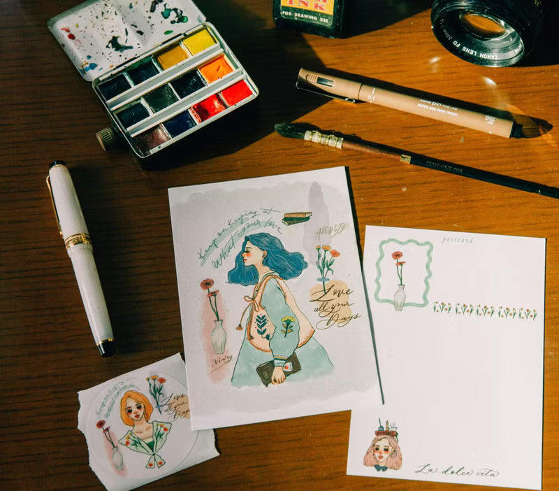 La Dolce Vita Postcard - Every Day Is A Brand New Day