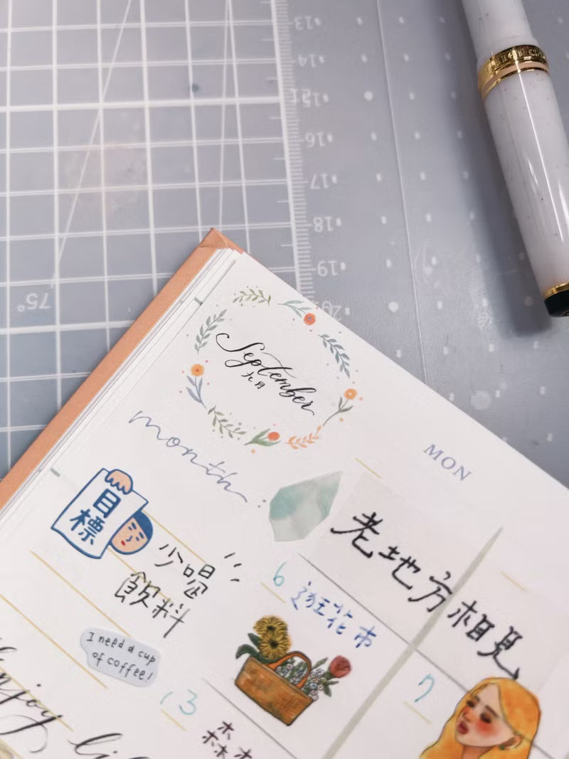 La Dolce Vita Transfer Sticker Sheet - For Calendar