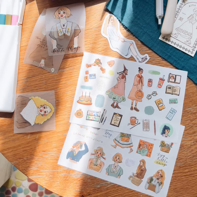 La Dolce Vita Transfer Sticker Sheet - The Song Of A Hundred Blooms