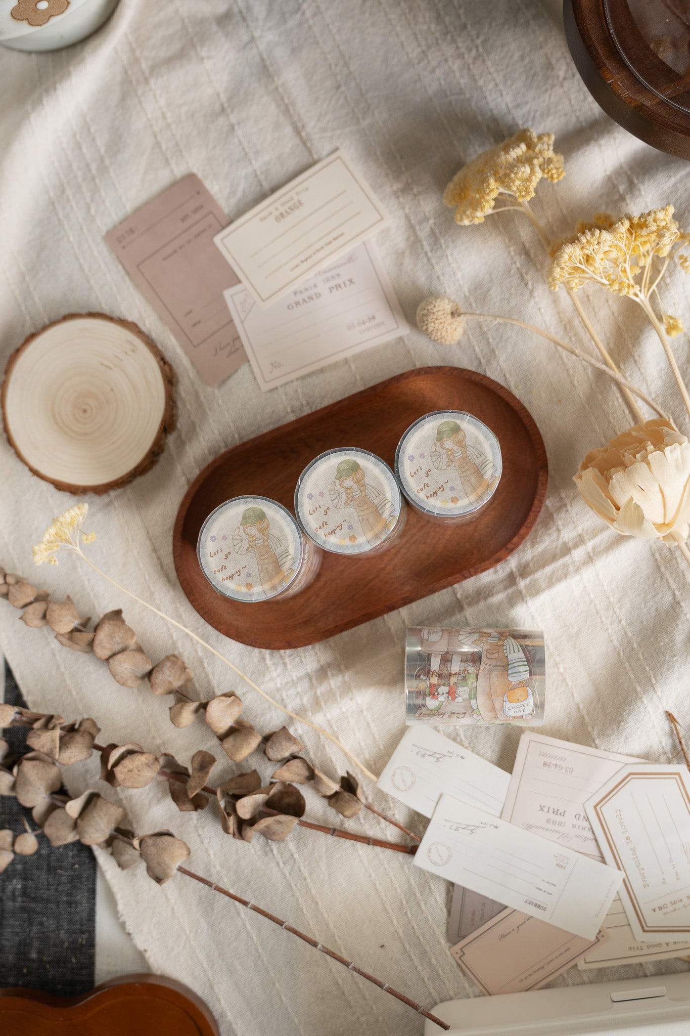 Sho Little Happiness Kiss-Cut PET Tape - Let's Go Cafe Hopping