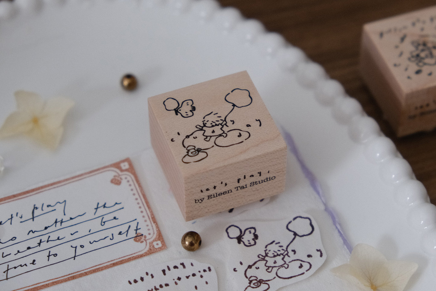 Eileen Tai Rubber Stamp - Let's Play Series - Windy Day
