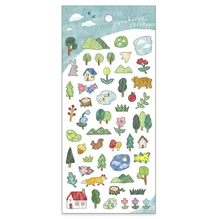 Mind Wave Mahoroba Sticker Sheet - Forest