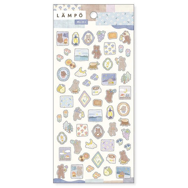 Mind Wave Lampo Sticker Sheet - Bear and Starry Sky