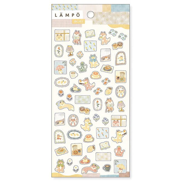 Mind Wave Sticker Sheet - Fox and Rain