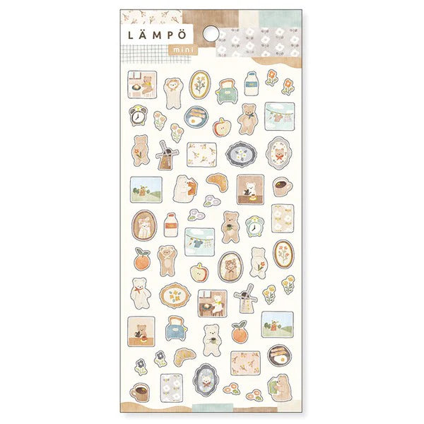 Mind Wave Lampo Sticker Sheet - Morning with a Bear