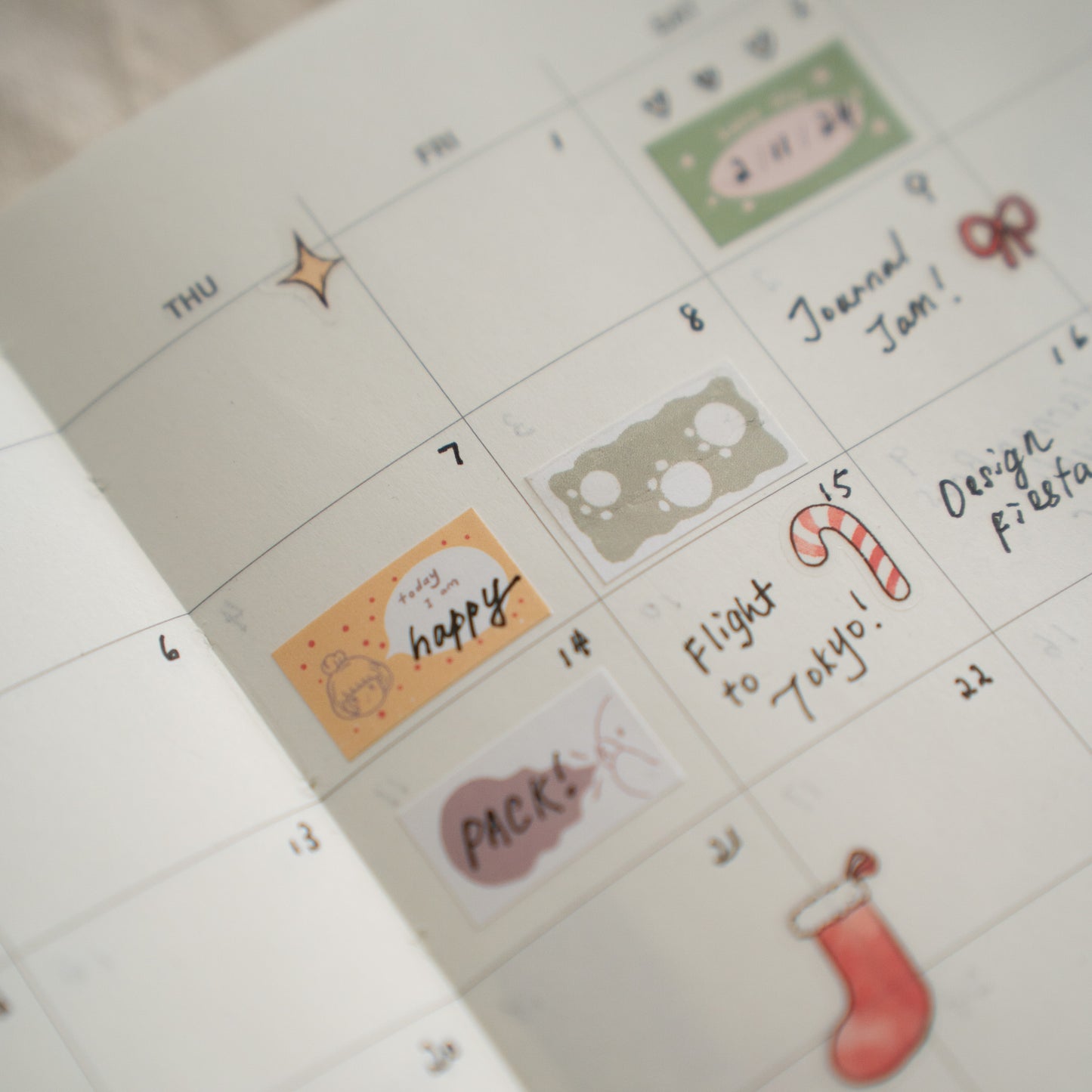 Sho Little Happiness Label Stickers - Mood