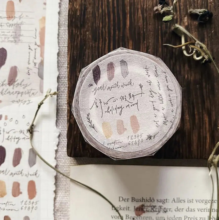 Mr. Eggplants Washi Tape - Holiday Mood