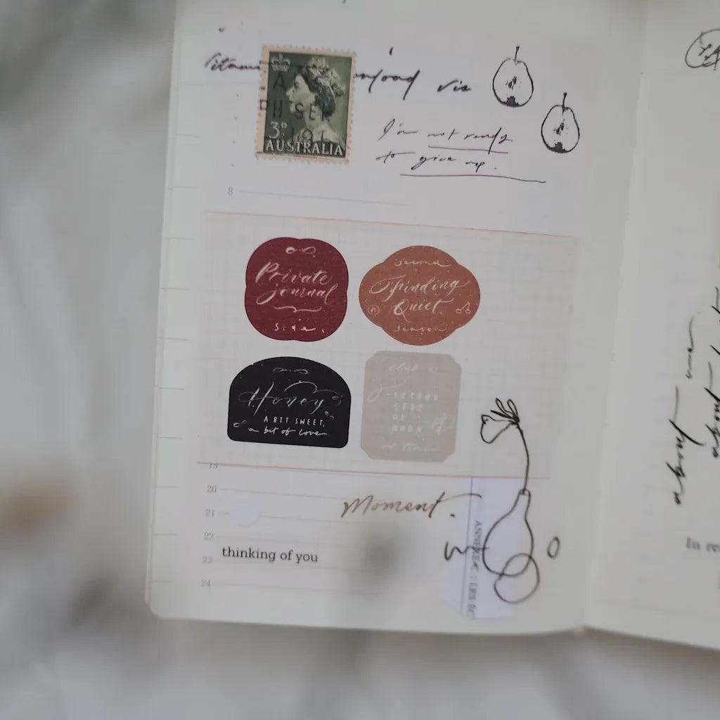 Mr. Eggplants Kiss-Cut Washi Tape - Private Journal
