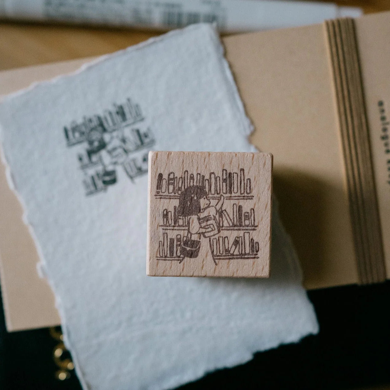 Msbulat x Smidapaper Rubber Stamp - Add To 'To Be Read' Pile