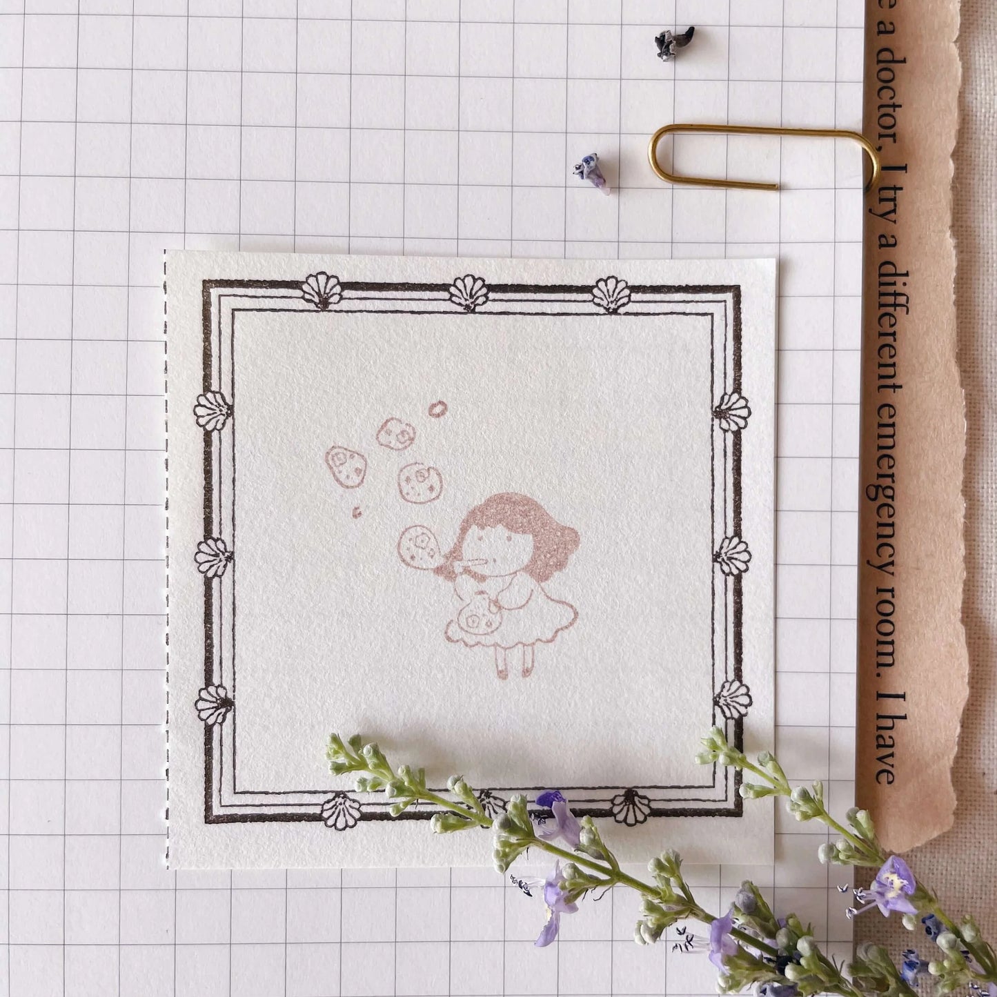 Msbulat Rubber Stamp - Let It Out