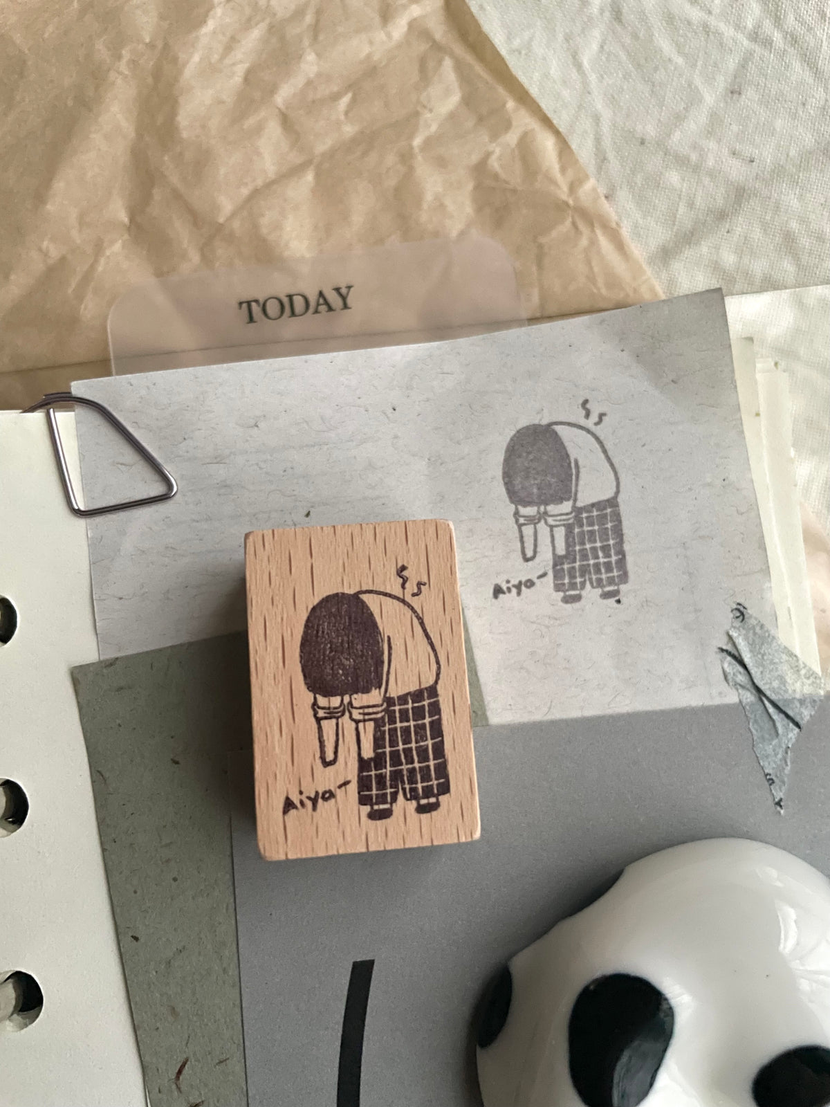 Msbulat Rubber Stamp - Spine Says No