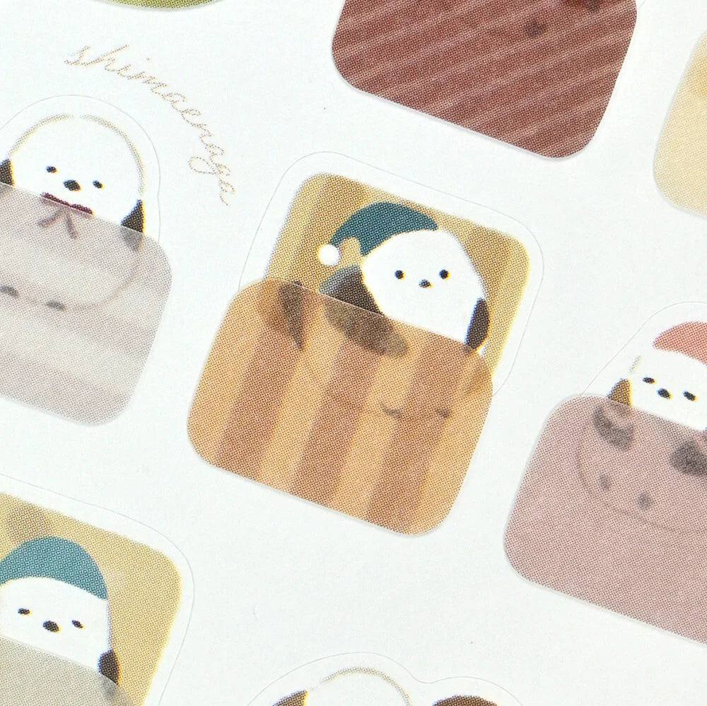 NB Co Japan Mattari Animals Sticker Sheet - Shima-enaga