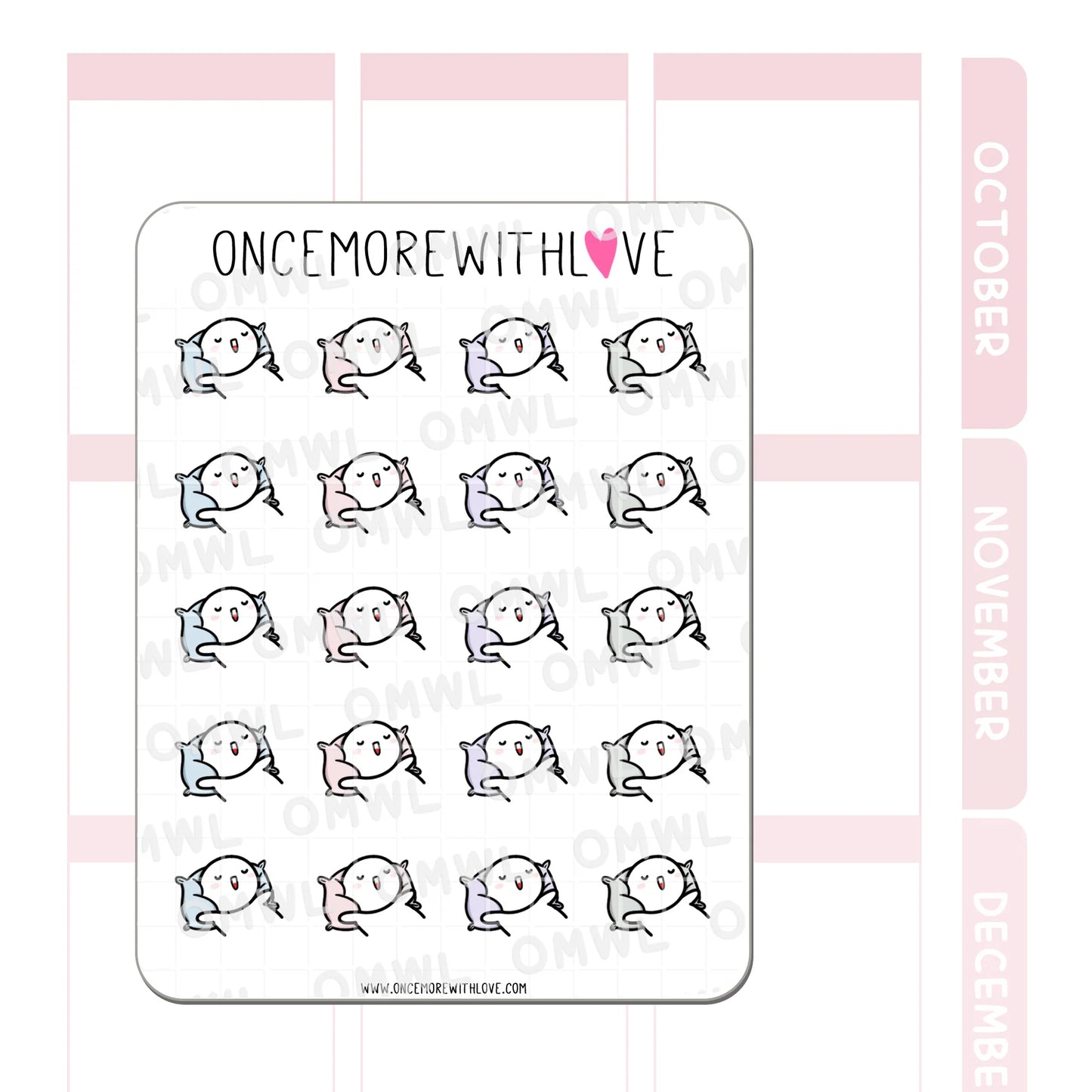 Once More With Love Sticker Sheet - Pillow Time
