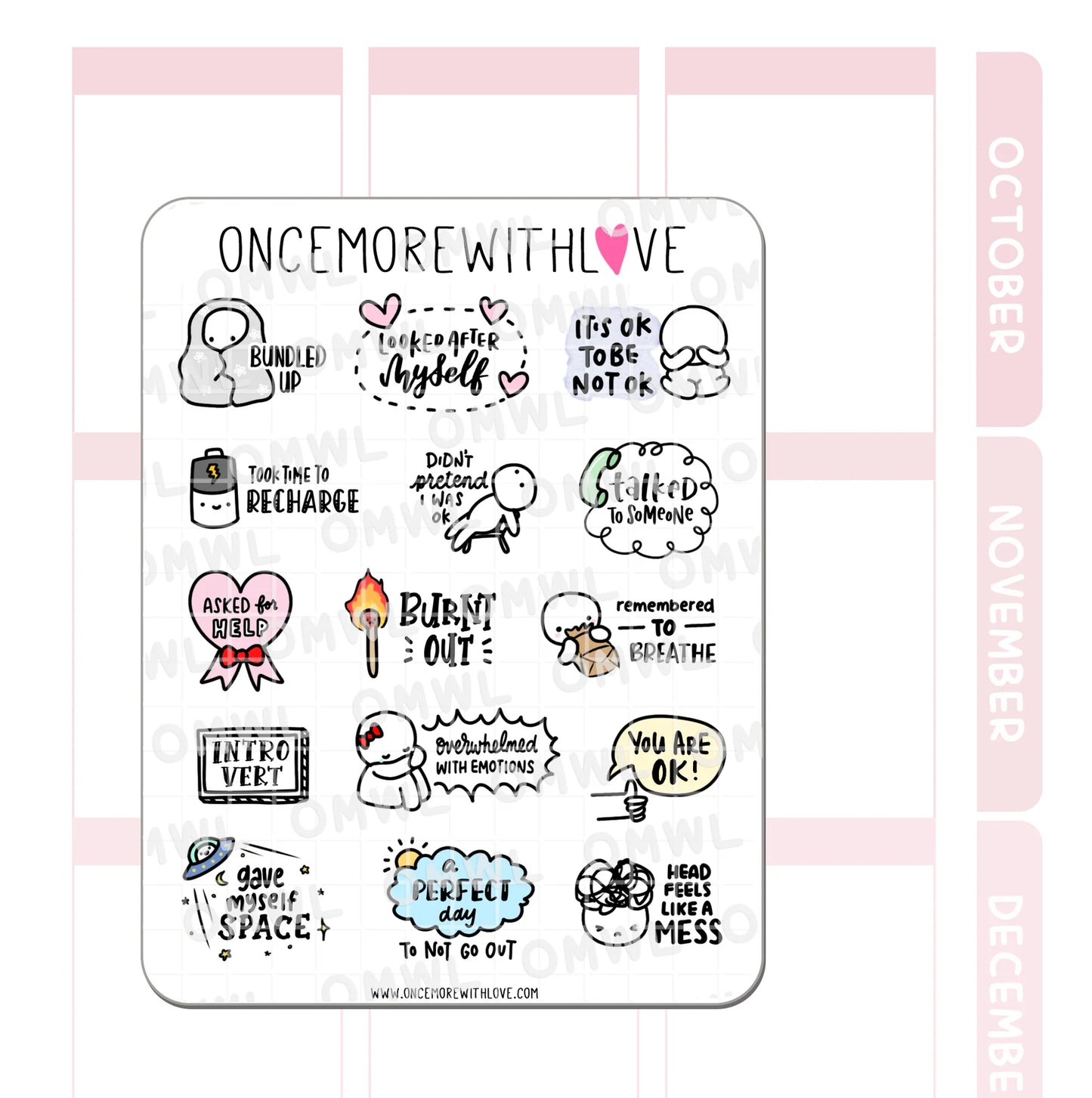 Once More With Love Sticker Sheet - You Will Be All Right