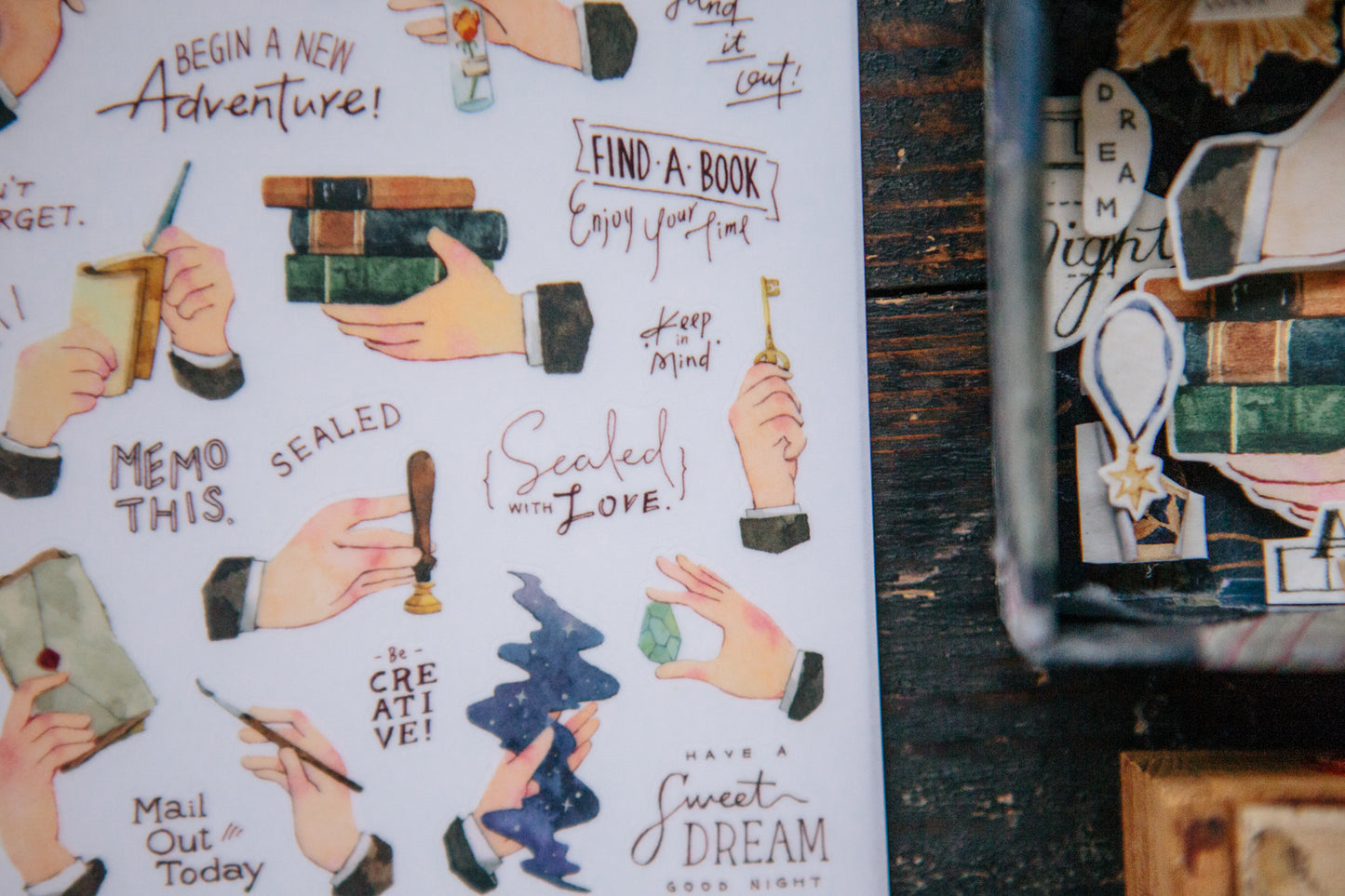 OURS Studio Transfer Sticker Sheet - Hands