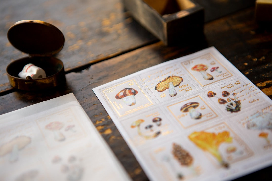 OURS Studio Stamp Sticker Sheet - Mushroom Recipe
