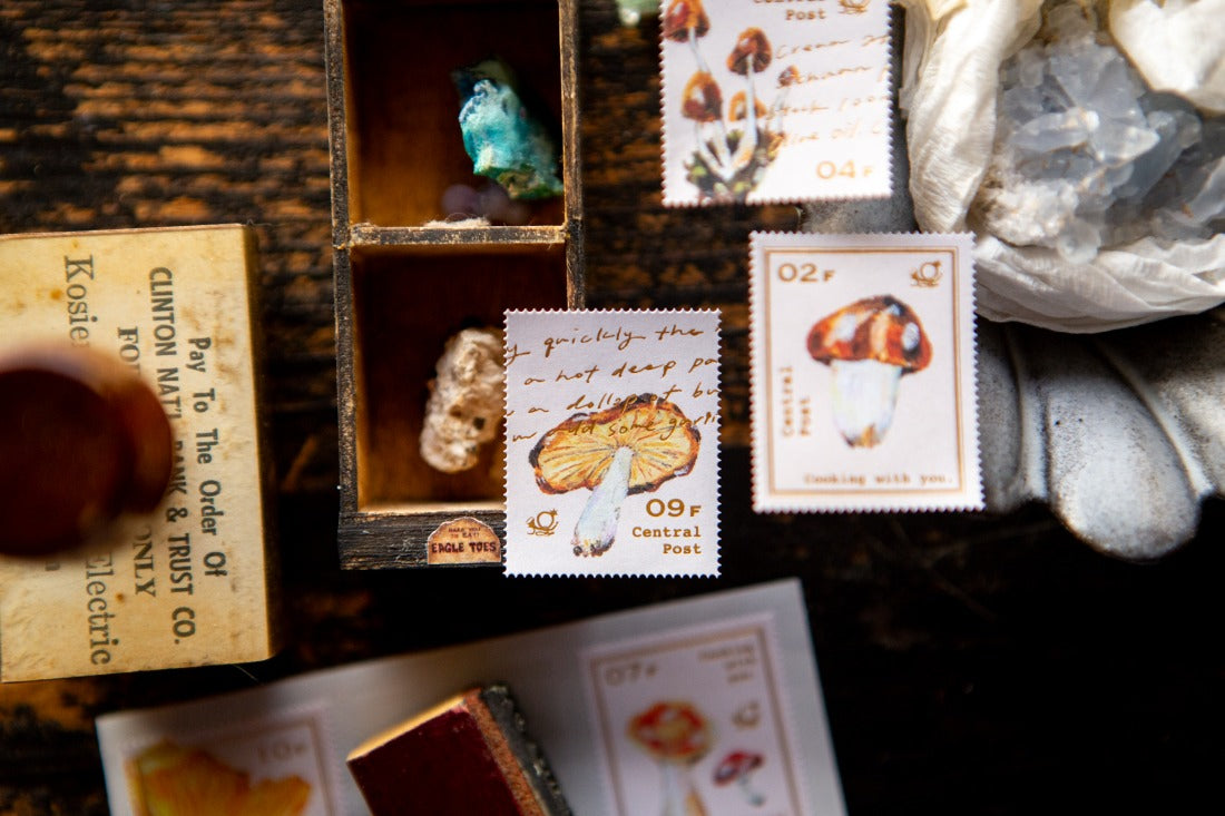 OURS Studio Stamp Sticker Sheet - Mushroom Recipe
